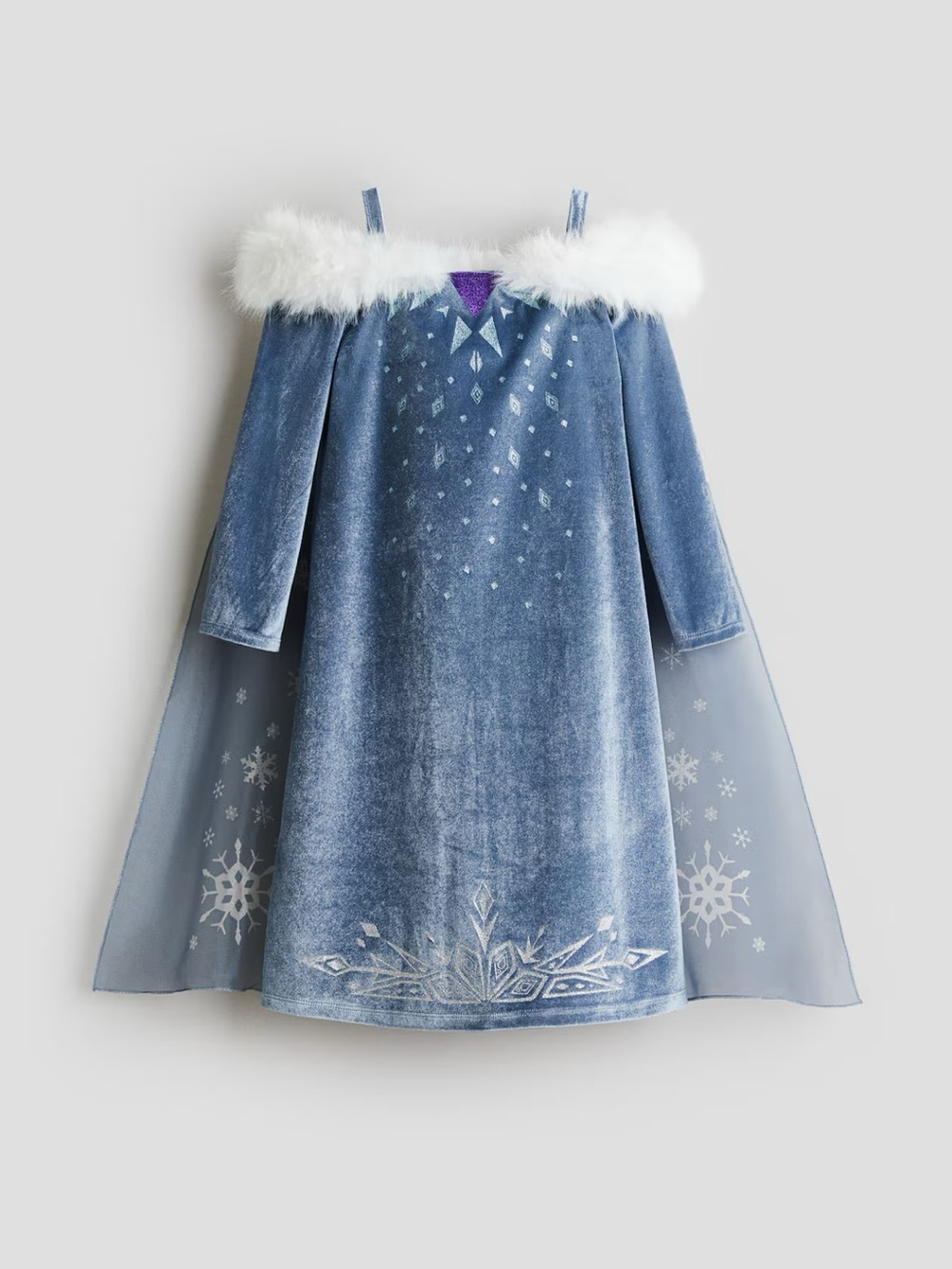 Elsa dress from H&M Blue Sparkle Princess Cape Dress
